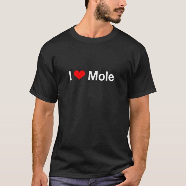 T-shirt J'aime la taupe (Devant)