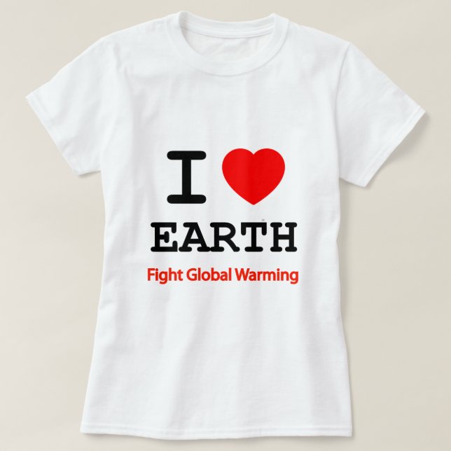 T-shirt J'aime la Terre (Design devant)