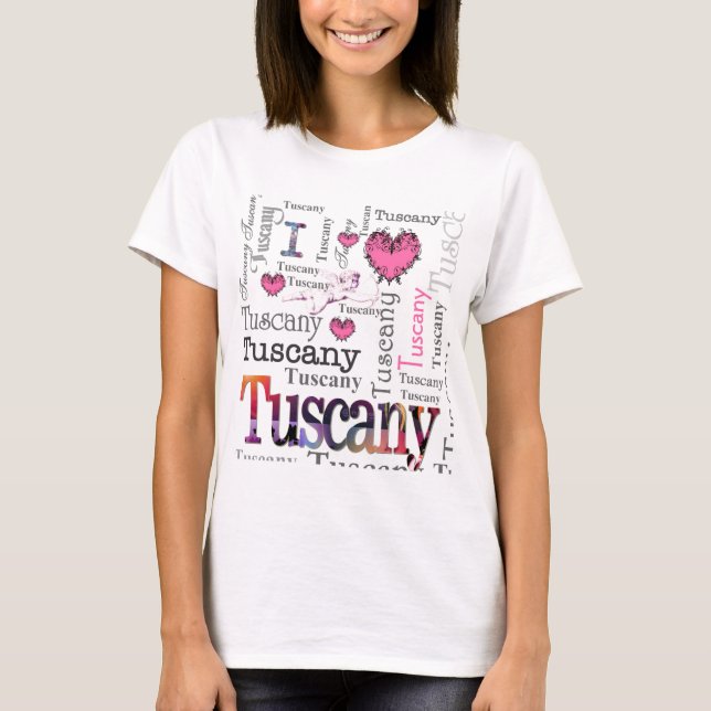T-shirt J'aime la Toscane (Devant)