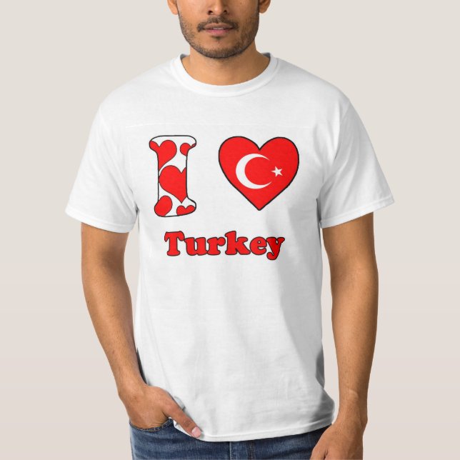 T-shirt J'aime la Turquie (Devant)