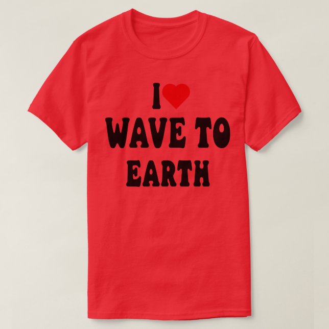 T-shirt J'Aime La Vague Sur Terre 2 (Design devant)