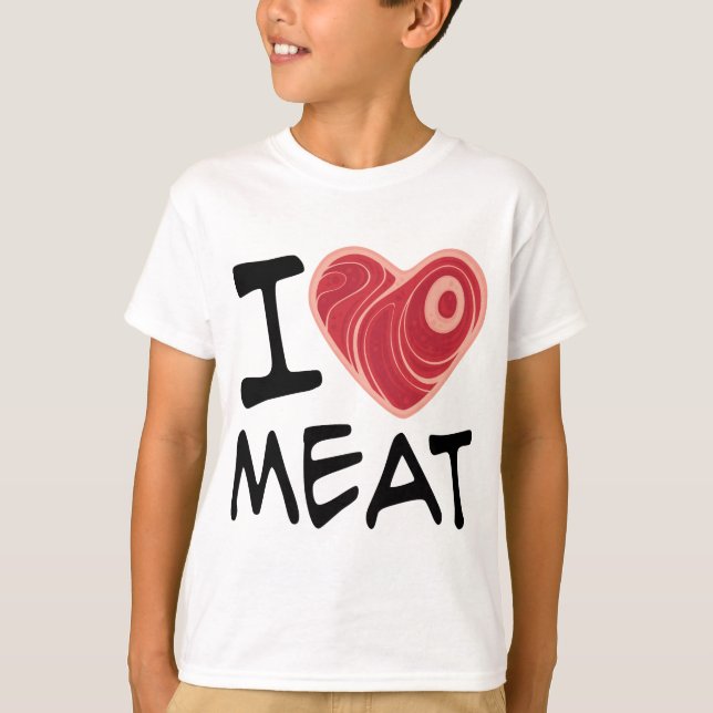 T-shirt J'aime la viande (Devant)