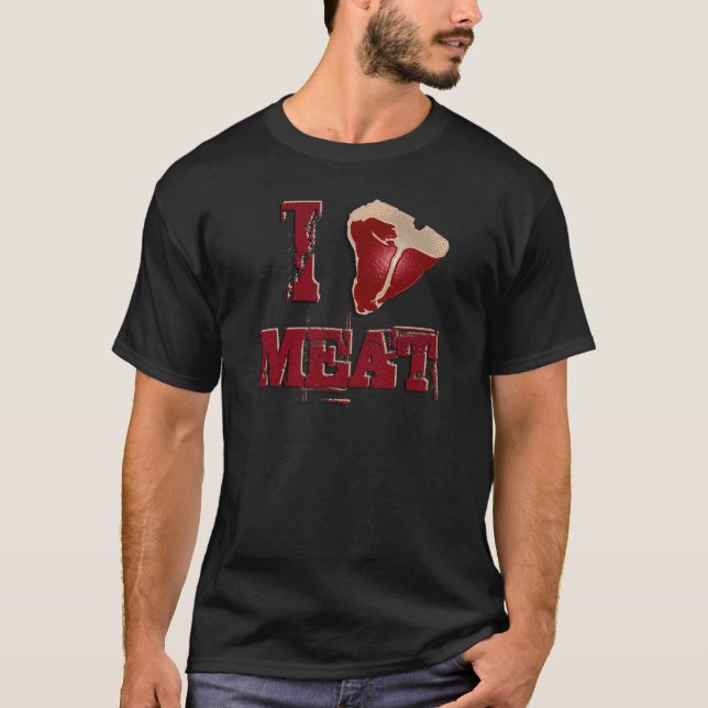 T-shirt J'aime la viande (Devant)