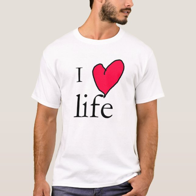 T-shirt J'aime la vie (Devant)