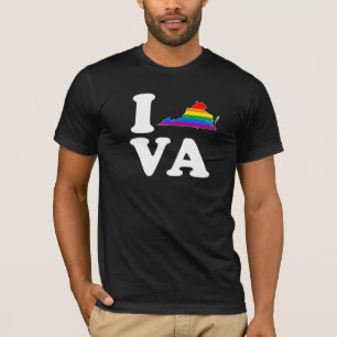 T-SHIRT J'AIME LA VIRGINIE GAIE - BLANC - .PNG