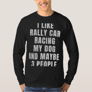 T-shirt J'aime la voiture de rallye course ma voiture cour