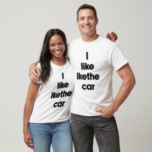 T-shirt J'aime la voiture d'Ike