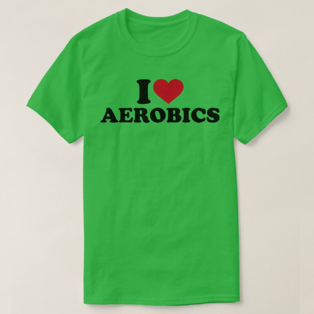 T-shirt J'aime l'aérobic 9 (Design devant)