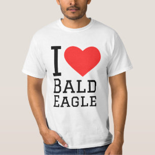 T-shirt J'aime l'aigle chauve