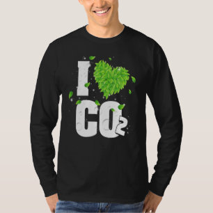 T-shirt J'Aime L'Air Respirant Co2 Pour Le Dioxyde De Carb