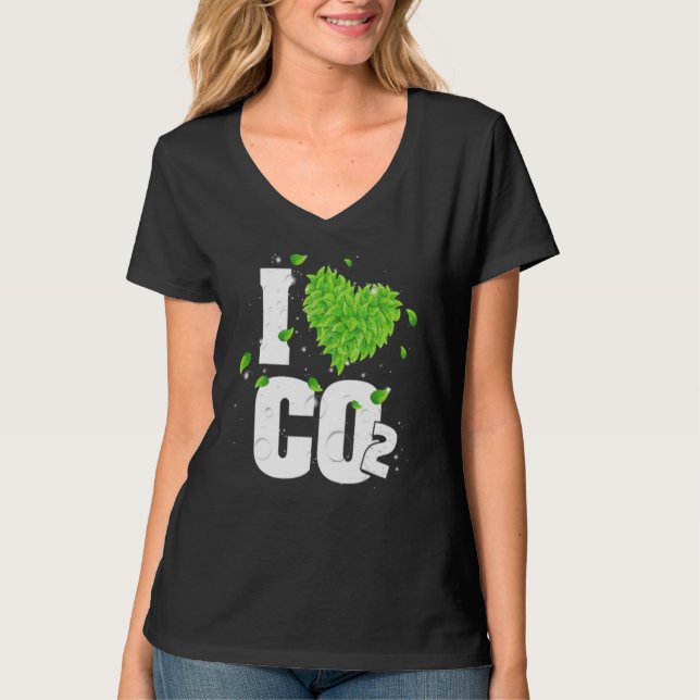 T-shirt J'Aime L'Air Respirant Co2 Pour Le Dioxyde De Carb (Devant)