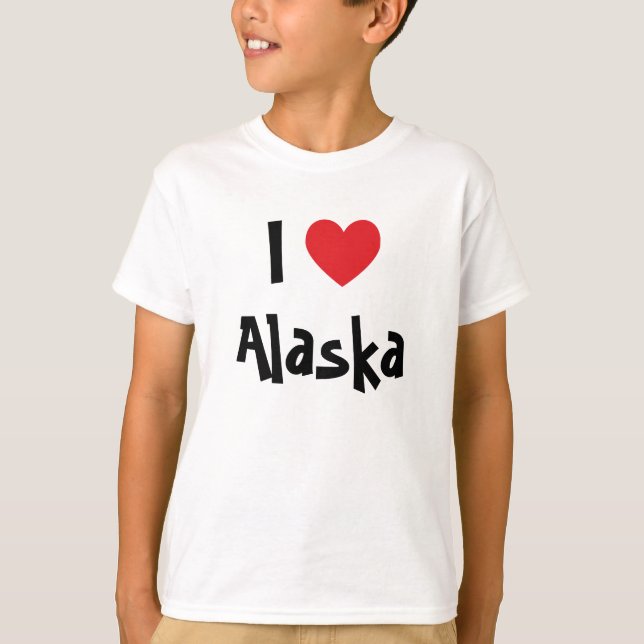 T-shirt J'aime l'Alaska (Devant)