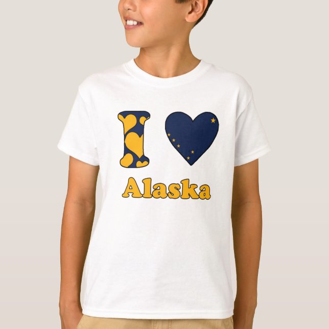 T-shirt J'aime l'Alaska (Devant)