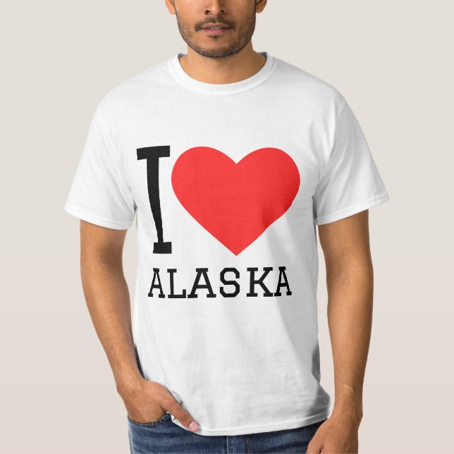 T-shirt J'aime l'Alaska (Devant)