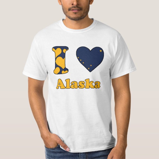 T-shirt J'aime l'Alaska (Devant)