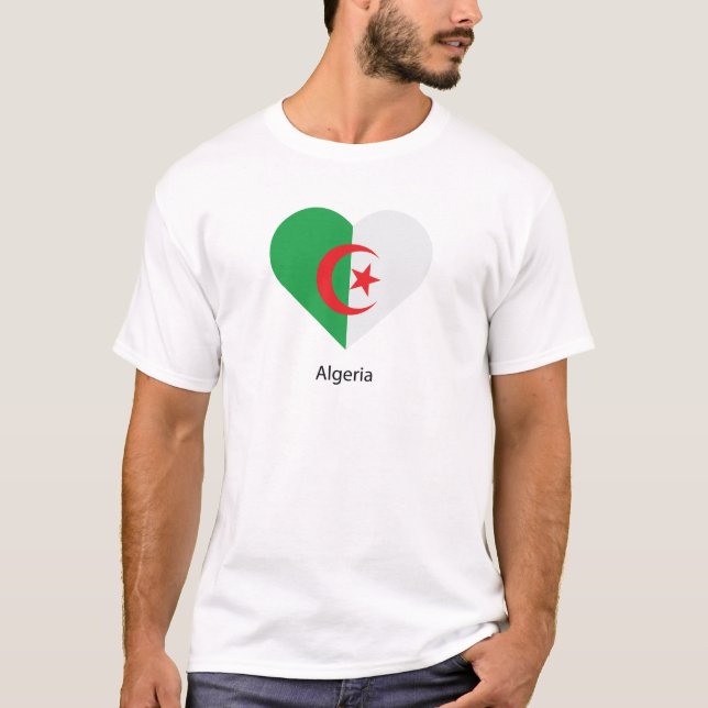 T-shirt J'aime l'Algérie (Devant)