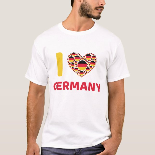 T-SHIRT J'AIME L'ALLEMAGNE (Devant)