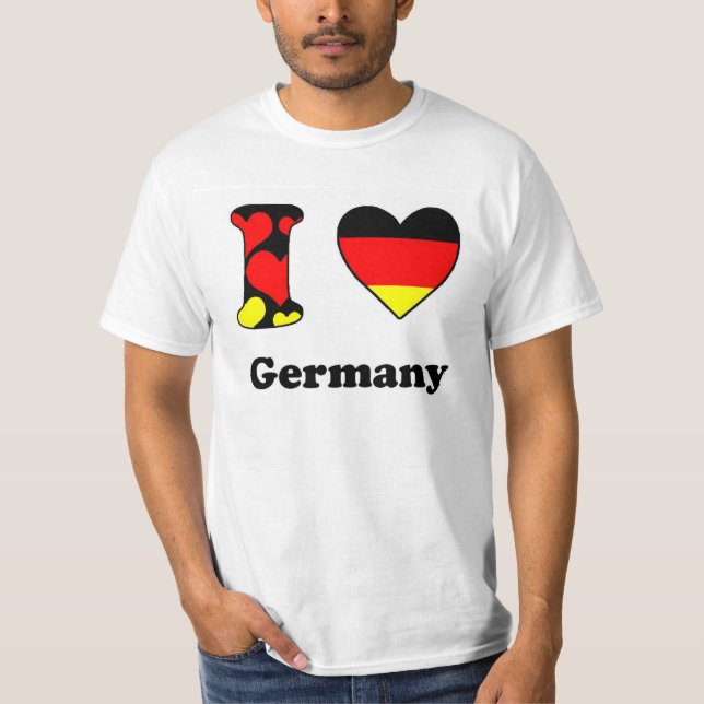 T-shirt J'aime l'Allemagne (Devant)