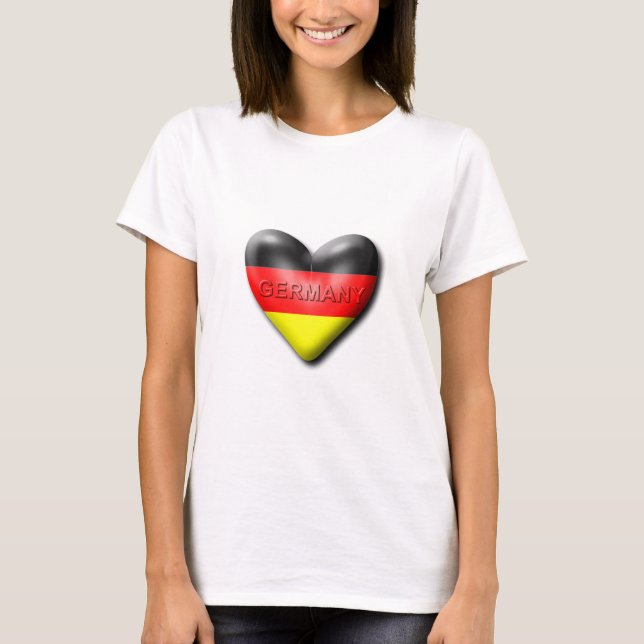 T-shirt J'aime l'Allemagne (Devant)