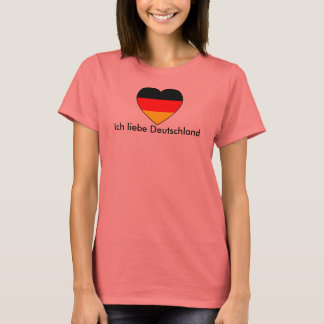 T-shirt "J'aime l'Allemagne" Football allemand