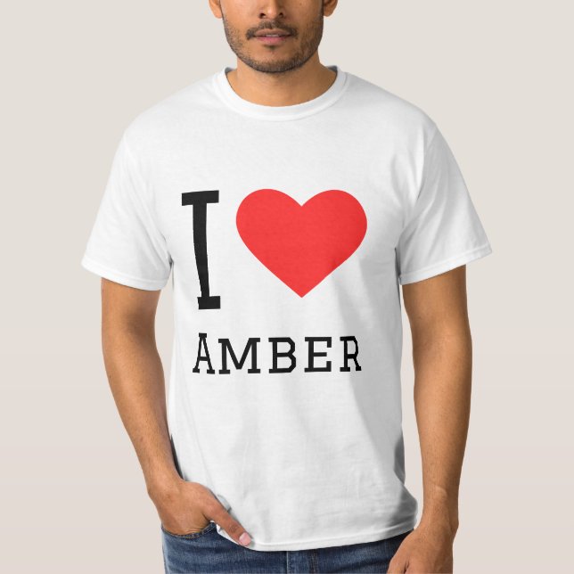 T-shirt J'aime l'ambre (Devant)