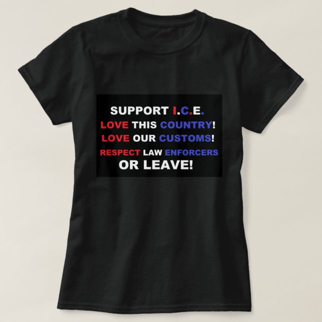 T-Shirt J'aime l'Amérique (Design devant)
