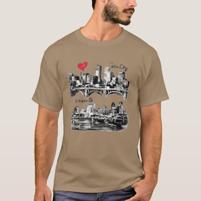 T-shirt J'aime l'ami de City win (Devant)