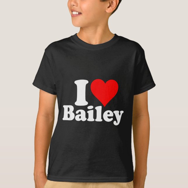T-shirt J'aime l'amour Bailey  (Devant)