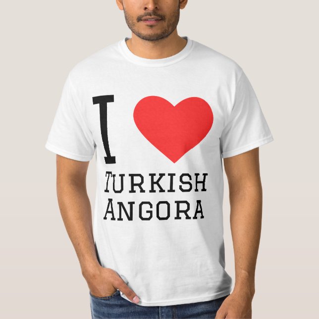 T-shirt J'aime l'angora turque (Devant)