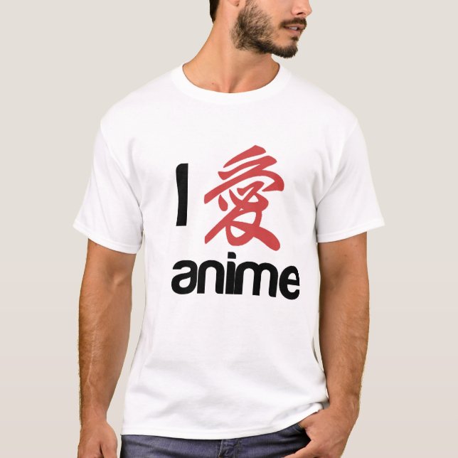 T-shirt j'aime l'anime T (Devant)