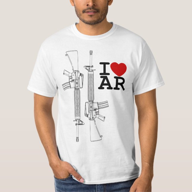 T-shirt J'aime l'AR (Devant)