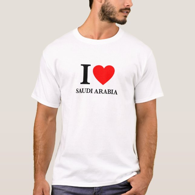 T-shirt J'aime l'Arabie Saoudite (Devant)