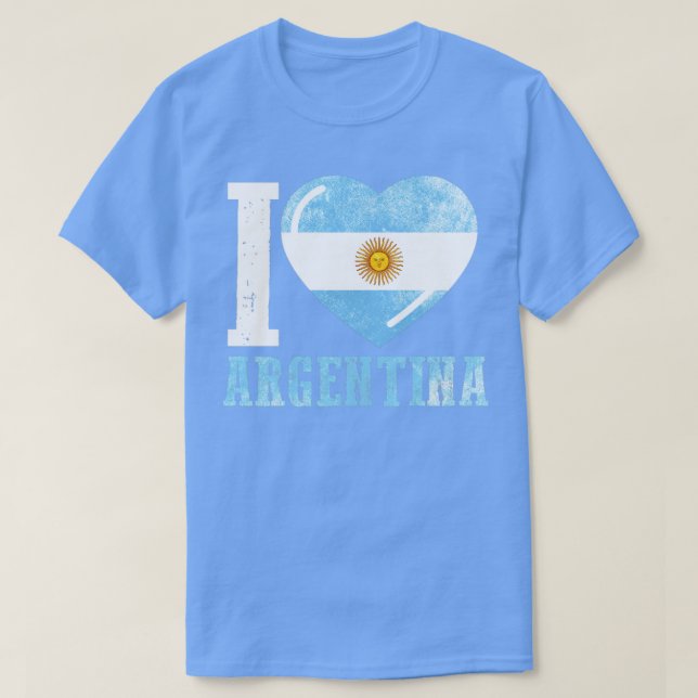 T-shirt J'aime l'Argentine (Design devant)