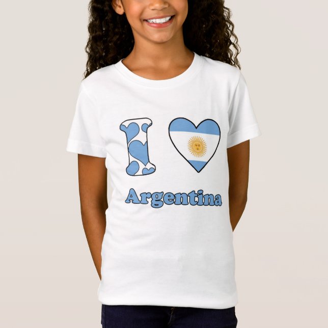T-Shirt J'aime l'Argentine (Devant)