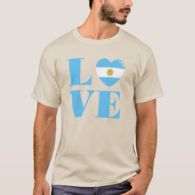 T-shirt J'aime l'Argentine (Devant)