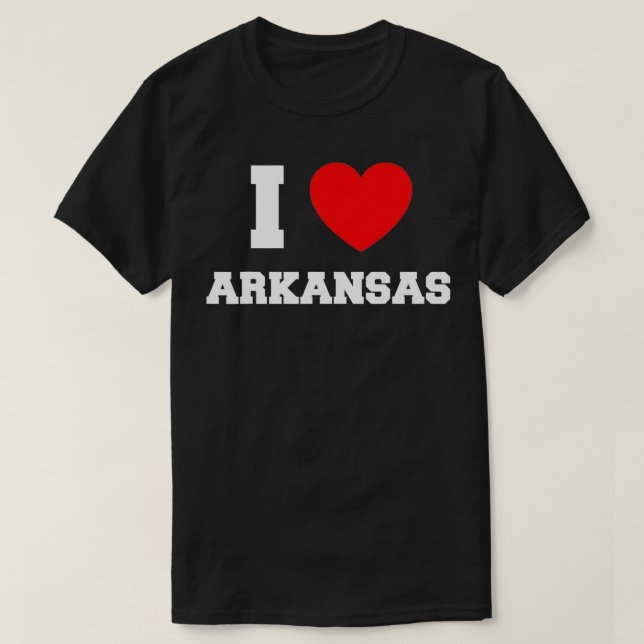 T-shirt J'Aime L'Arkansas (Design devant)