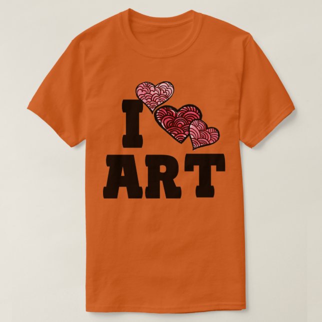 T-shirt J'aime l'art (Design devant)