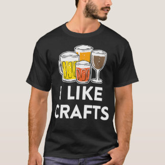 T-shirt J'Aime L'Artisanat Pour Un Amateur De Bières Artis
