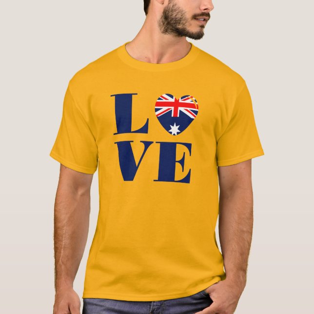 T-shirt J'aime l'Australie (Devant)