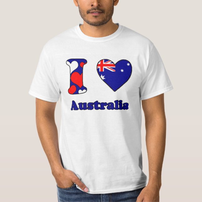 T-shirt J'aime l'Australie (Devant)