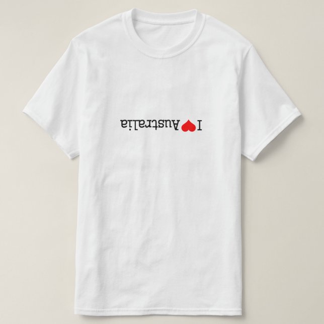 T-shirt J'aime l'Australie (Design devant)