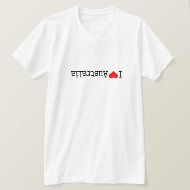 T-shirt J'aime l'Australie (Design devant)