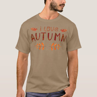 T-shirt J'Aime L'Automne, Citation Inspirationnelle Positi