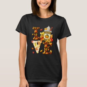 T-shirt J'aime l'automne saison de pumpkin jour de thanksg