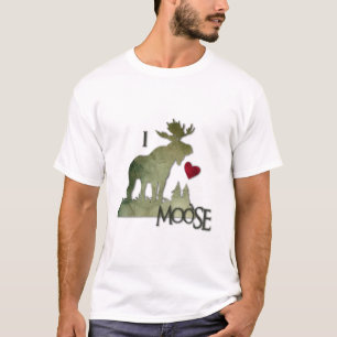 T-shirt J'aime l'avant d'orignaux