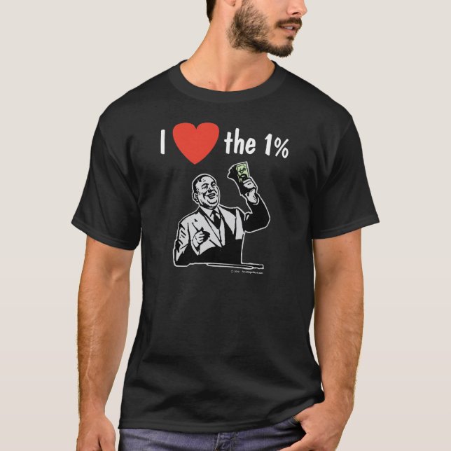 T-shirt J'AIME le 1% (Devant)
