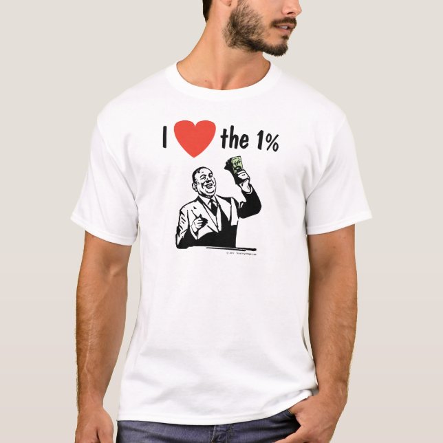 T-shirt J'AIME le 1% (Devant)