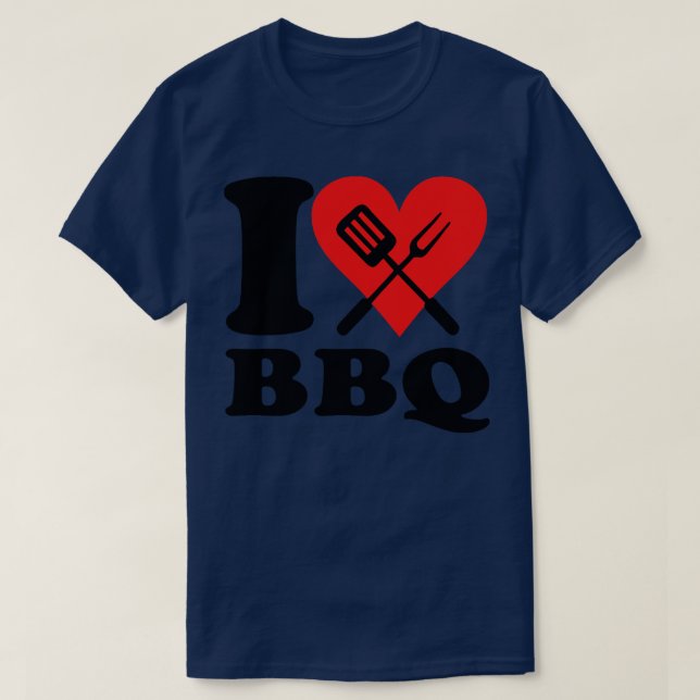 T-shirt J'aime le barbecue (Design devant)