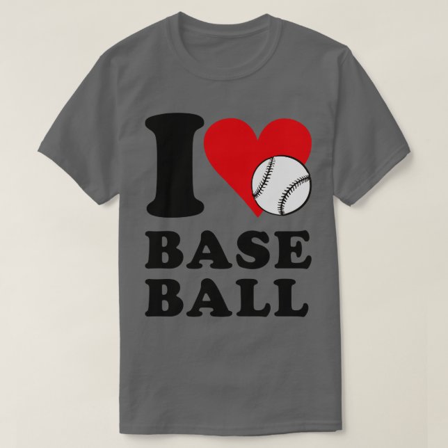 T-shirt J'aime le baseball (Design devant)