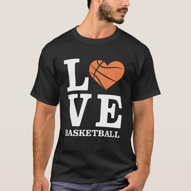 T-shirt J'aime le basket-ball (Devant)